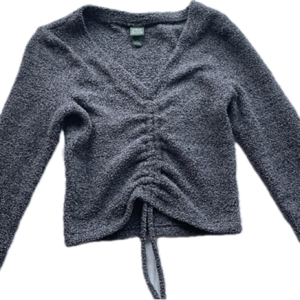 Wild Fable cropped gray shirt size XS